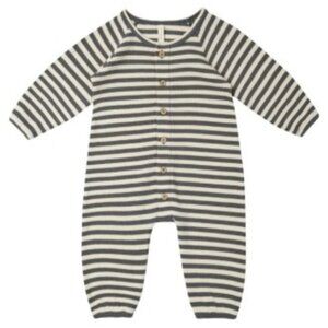 Quincy Mae waffle long sleeve jumpsuit -size 12-18M
